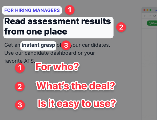 Feature: for hiring managers